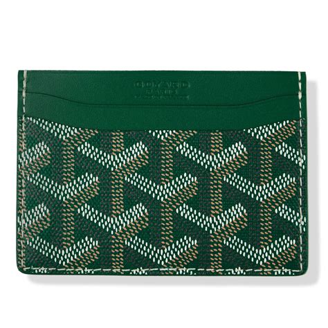 goyard green card case|Goyard card case price.